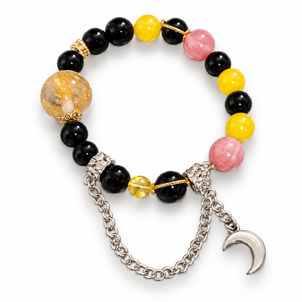 Dark night bracelet — clean studio view on white background.